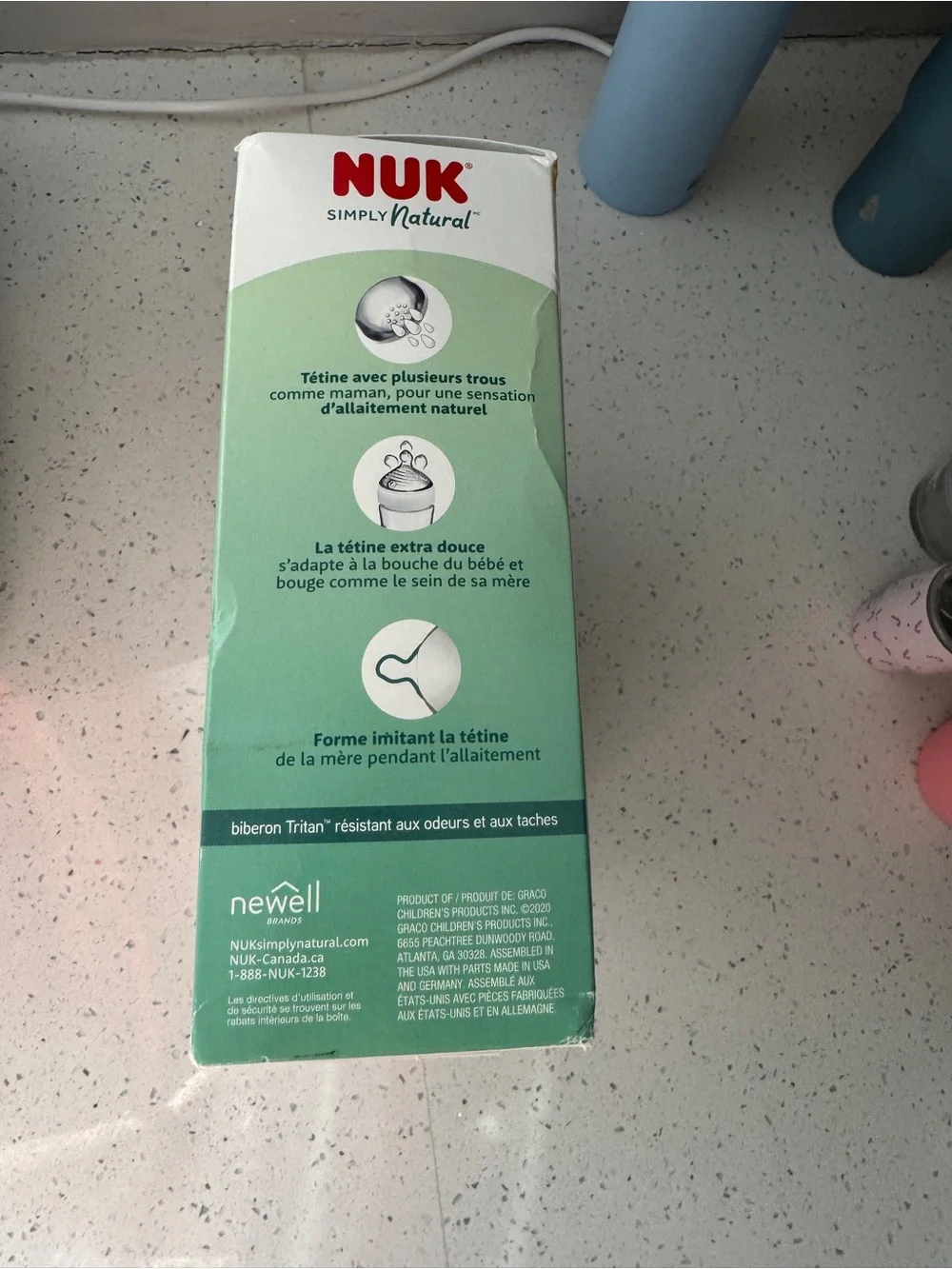 NUK Simply Natural Pink Breast and Bottle Gift Set for Newborns
